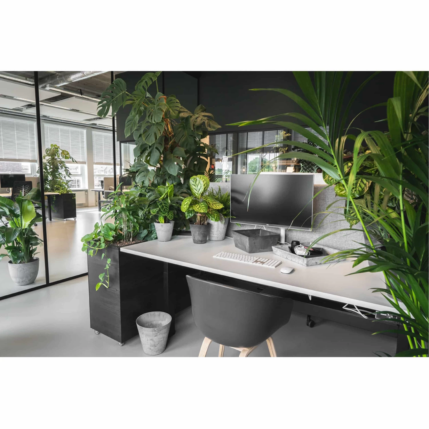 Blumentopf Claire D17cm Grau – Bild 4