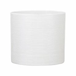 Keramik-Blumentopf D28 Cm Weiß