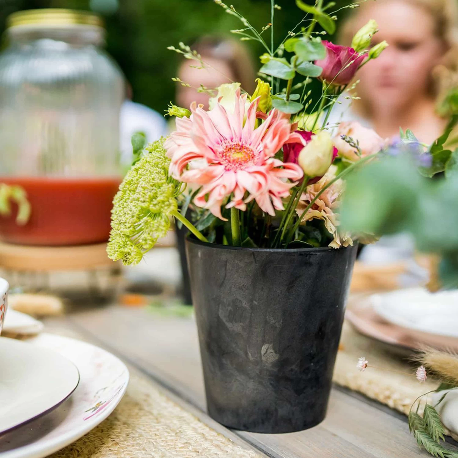 Blumentopf Claire D13 Cm Schwarz – Bild 3