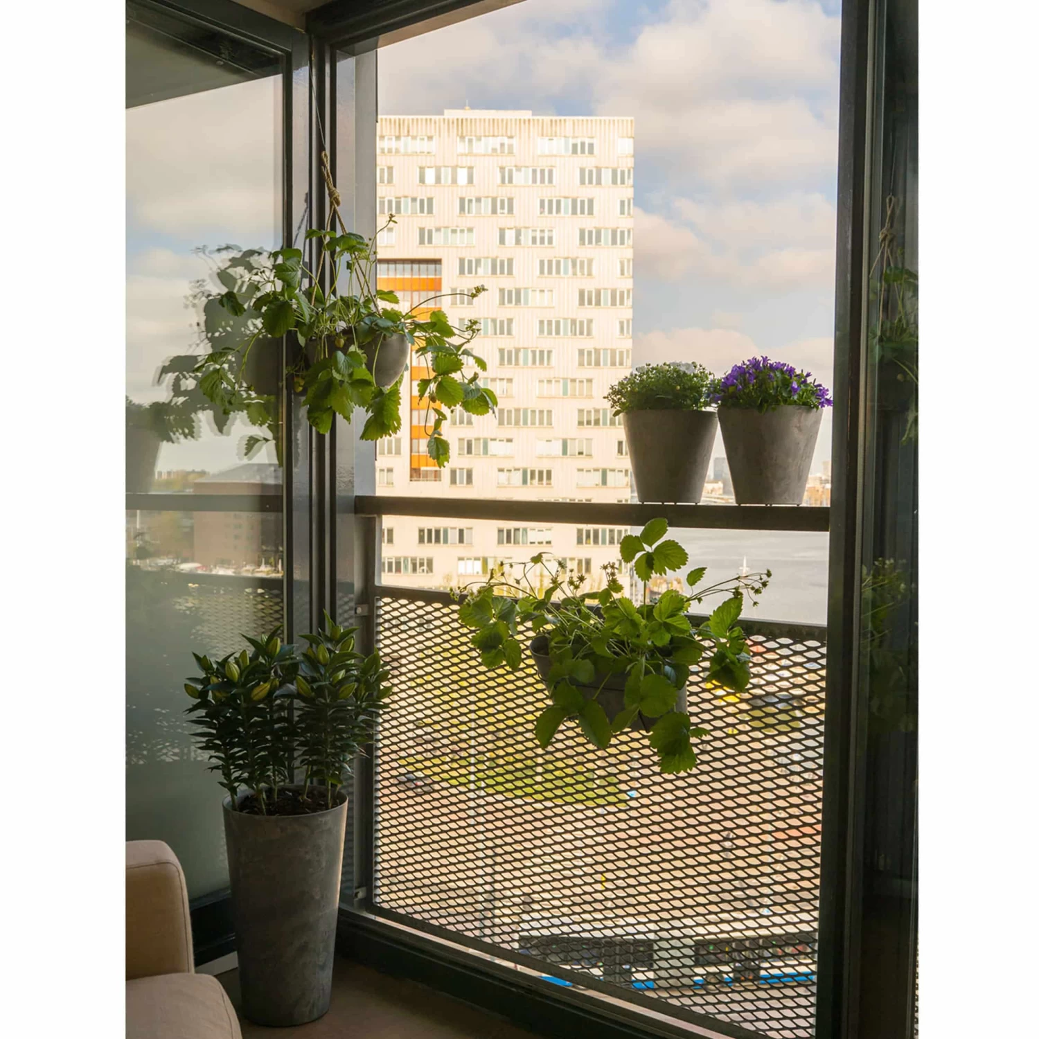 Blumentopf Claire D17cm Grau – Bild 5