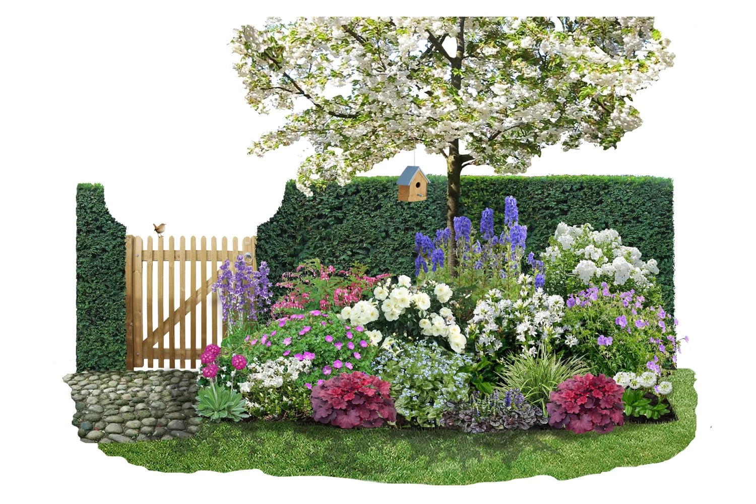 Blütenland (Üppig Gestalteter Halbschatten)