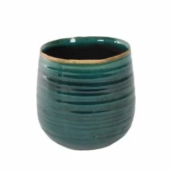 Keramik-Blumentopf Iris D14cm Türkis