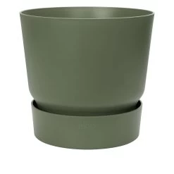 Elho Blumentopf Greenville Rund 40 Cm Laubgrün